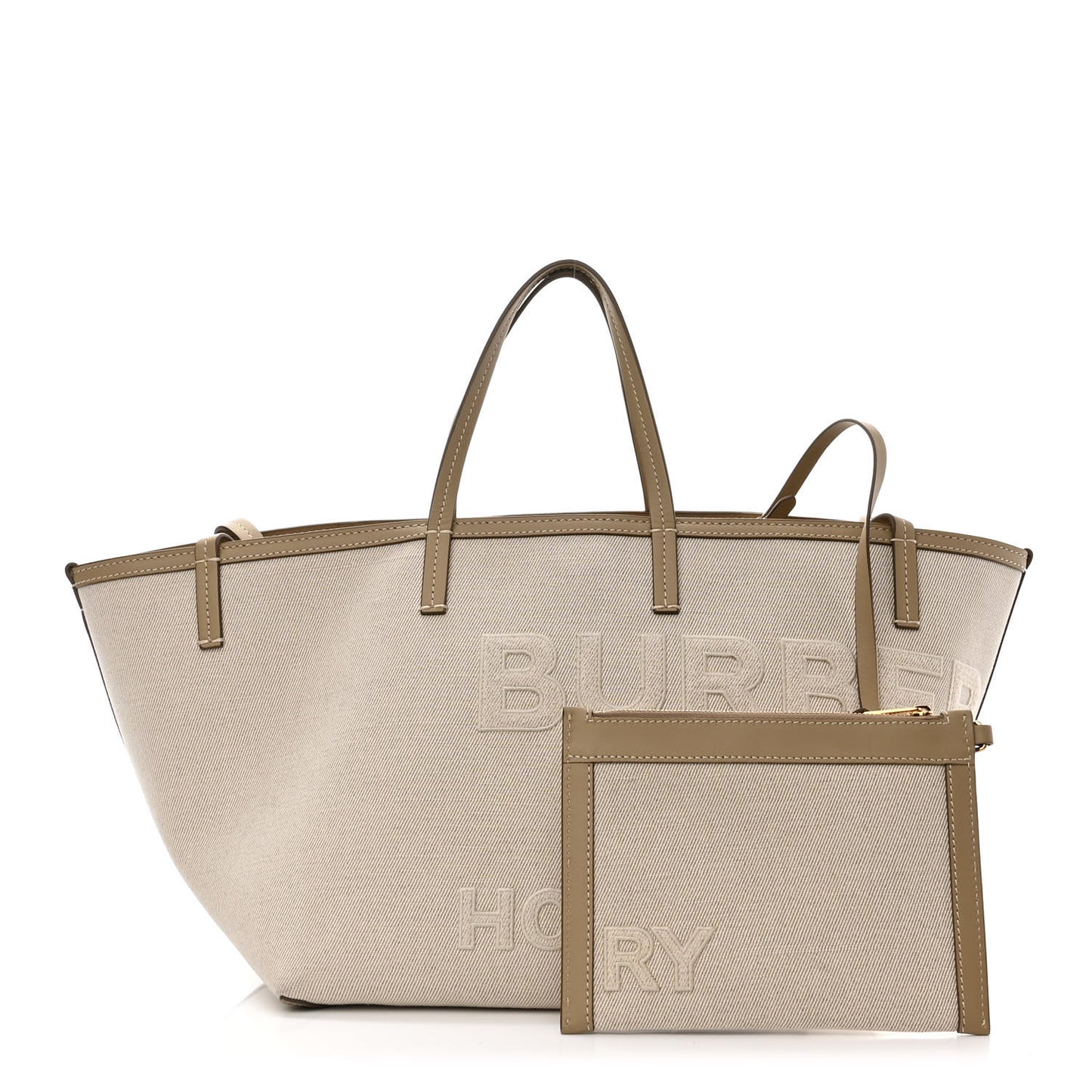 Cotton Canvas Mini Logo Horseferry Tote Bag Off White