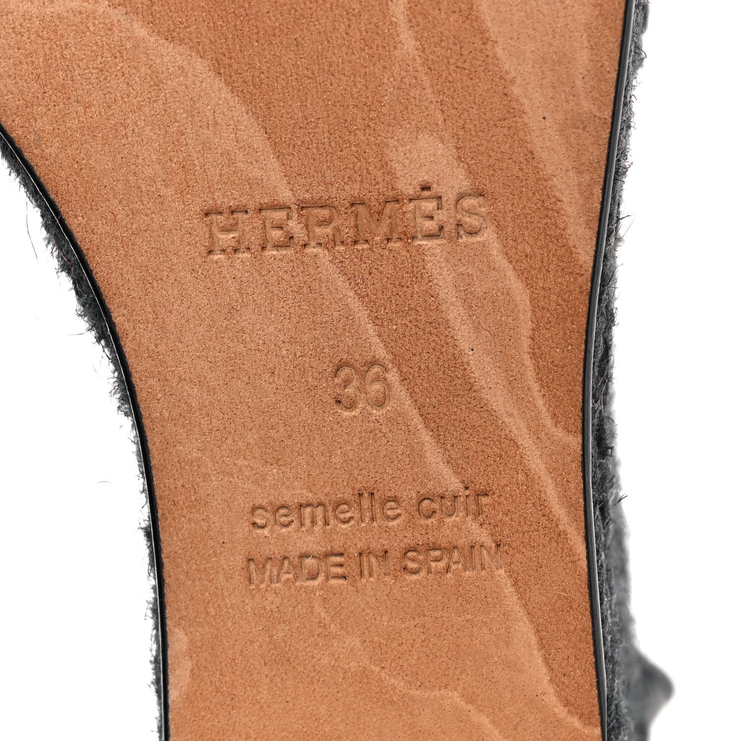 Calfskin Tivoli Espadrille Wedge Sandals 36 Black