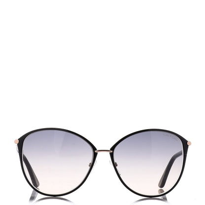 Tom Ford Penelope Vintage Round Sunglasses TF320 Black 2 of 9