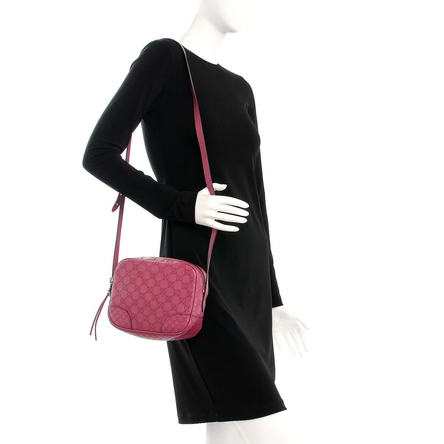 Gucci Guccissima Signature Mini Bree Messenger Bag Peonia Flower 2 of 8