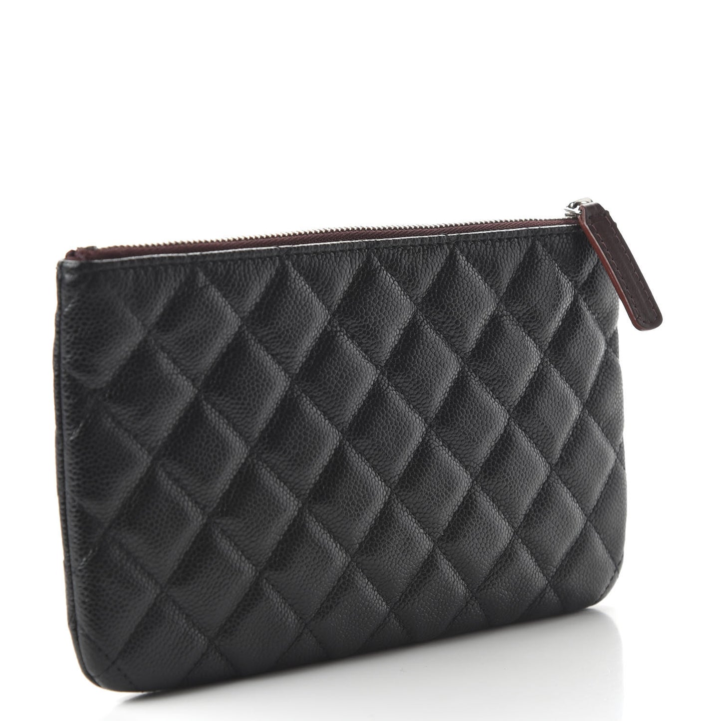 Caviar Quilted Small Pouch Black