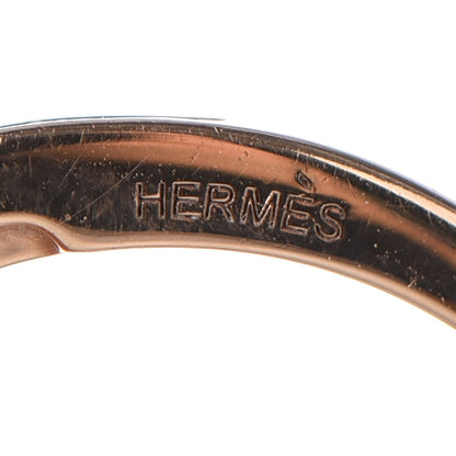 Hermes 18K Rose Gold Diamond Chaine d'Ancre Punk Ring 51 5.75 5 of 7