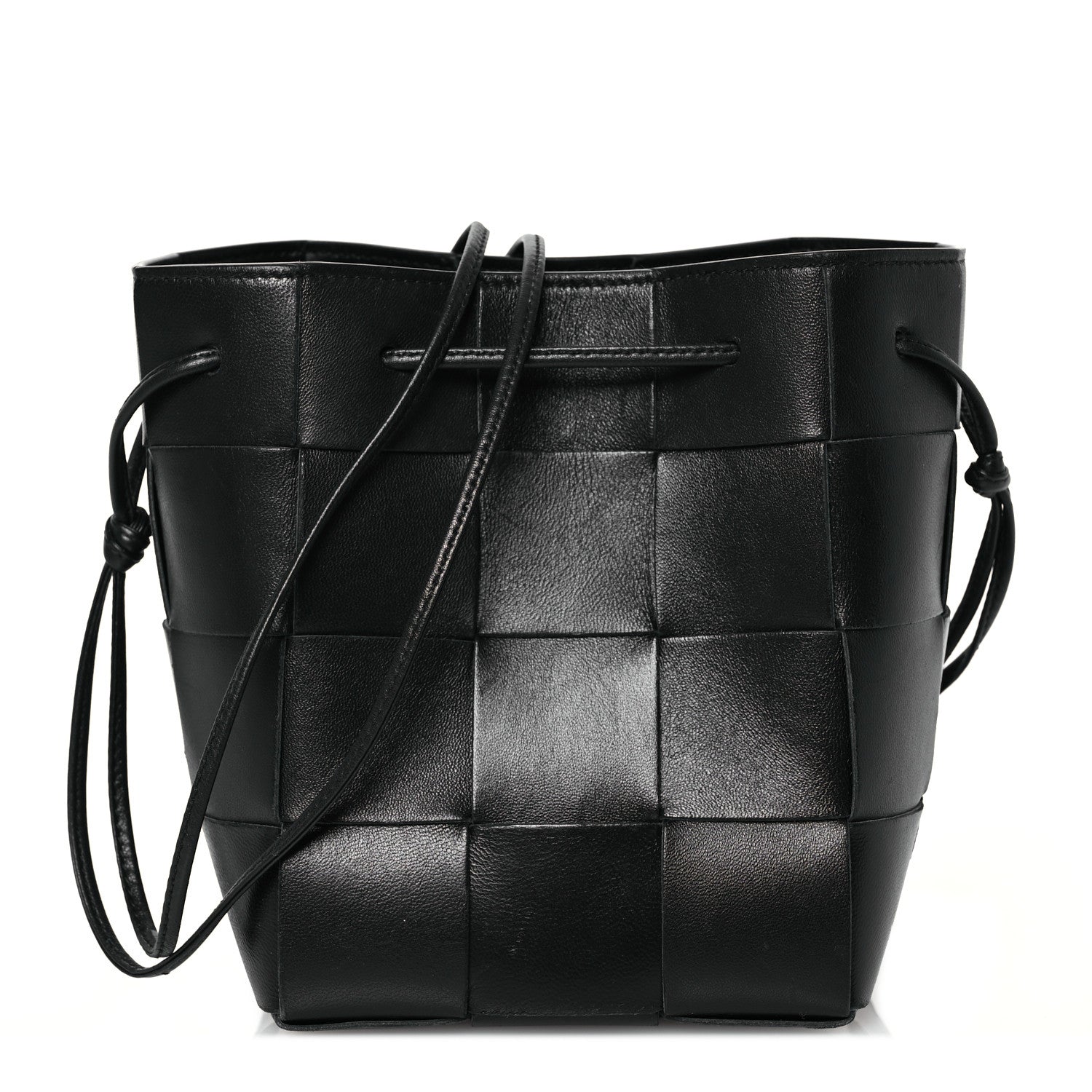 Bottega Veneta Nappa Maxi Intrecciato Small Cassette Bucket Bag Black 1 of 11