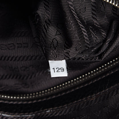 Prada Vitello Daino Antik Bauletto Tote Piombo 7 of 12