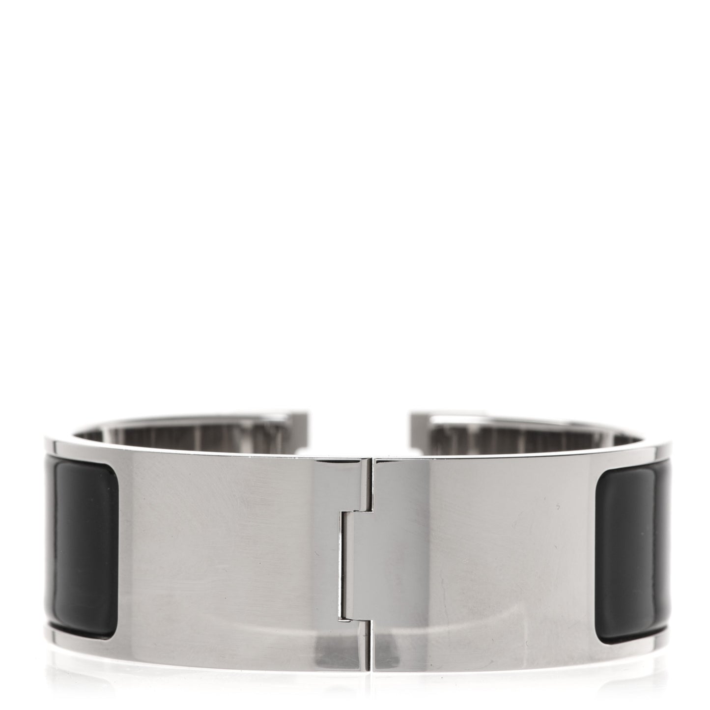 Enamel Wide Clic Clac H Bracelet PM Black