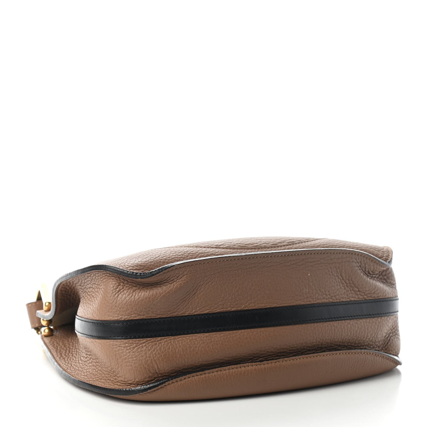 Grained Calfskin Small Hayley Hobo Nut