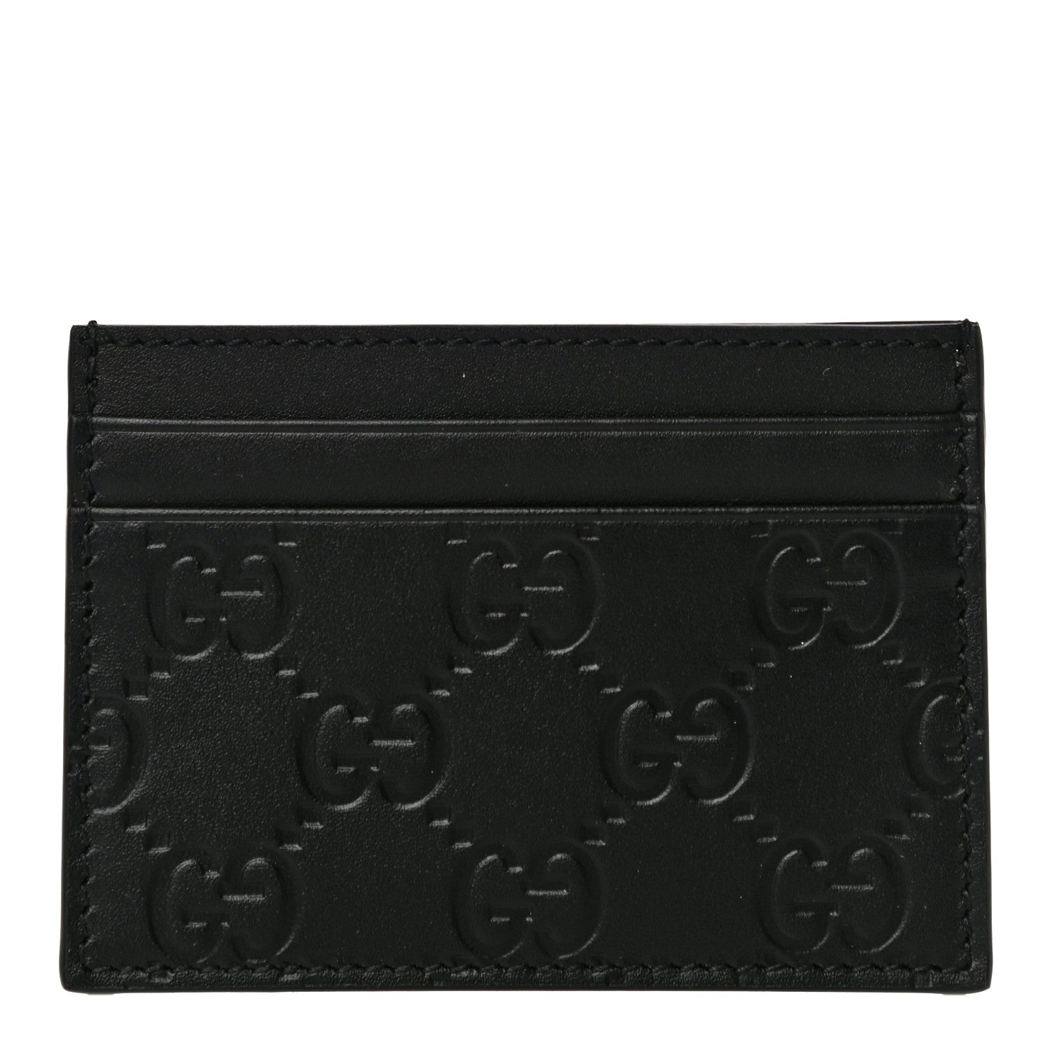 Gucci Guccissima Card Holder Black 1 of 9