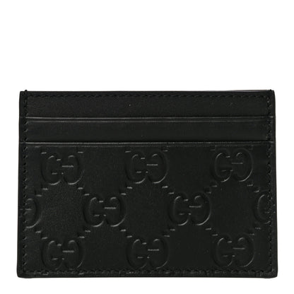 Gucci Guccissima Card Holder Black 1 of 9