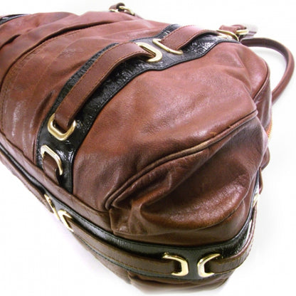 Marc Jacobs Leather Striping Bowler Chestnut 6 of 13