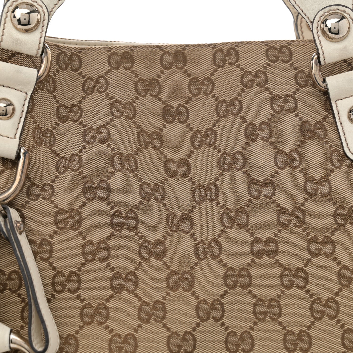 Gucci Monogram Medium Icon Bit Tote Off White 8 of 13