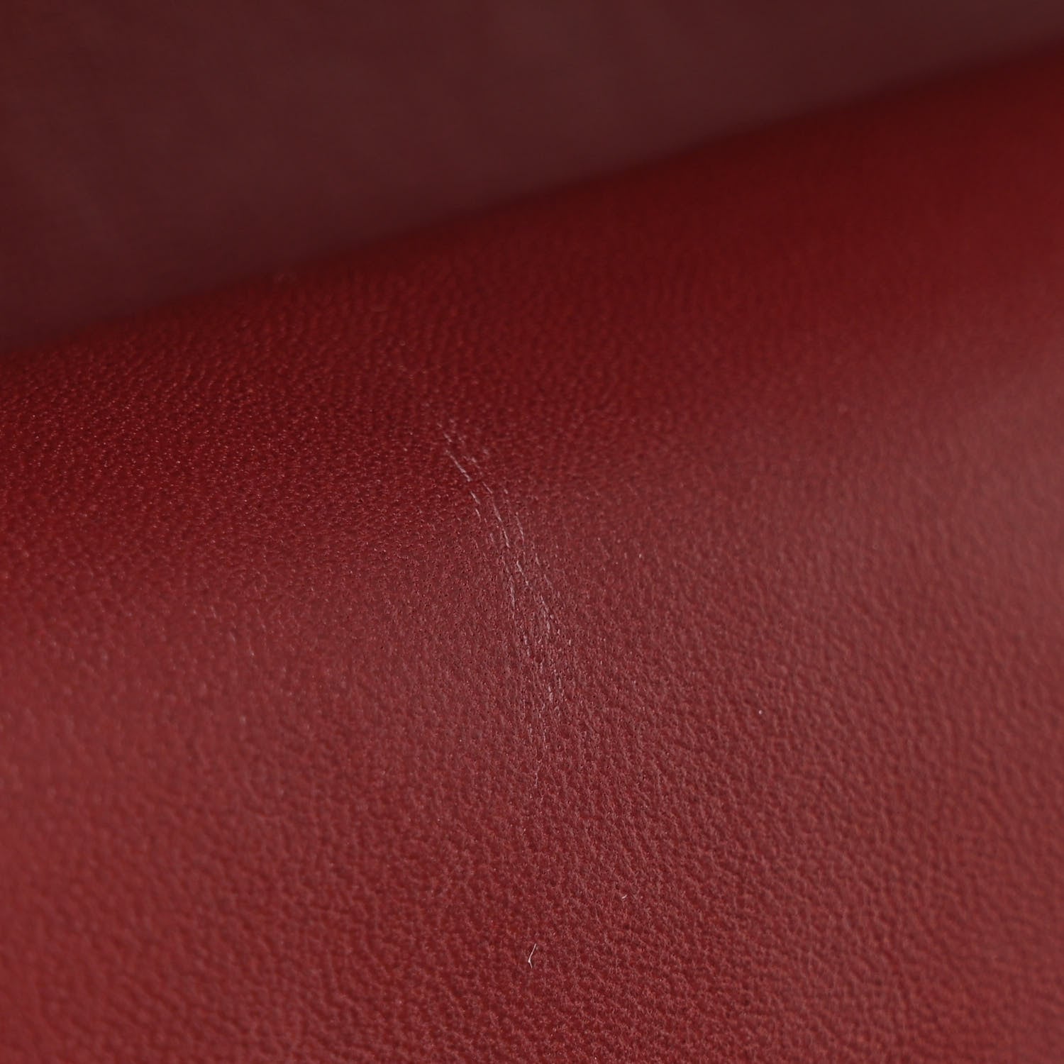 Chanel Lambskin Quilted Medium Double Flap Burgundy 14 of 16