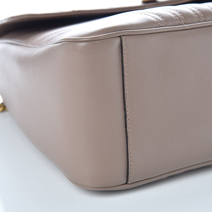Gucci Calfskin Matelasse Medium GG Marmont Top Handle Shoulder Bag Porcelain Rose 8 of 9