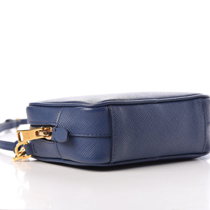 Prada Saffiano Mini Camera Crossbody Bag Bleuette 8 of 11