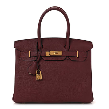 Hermes Togo Birkin 30 Rouge H 1 of 11