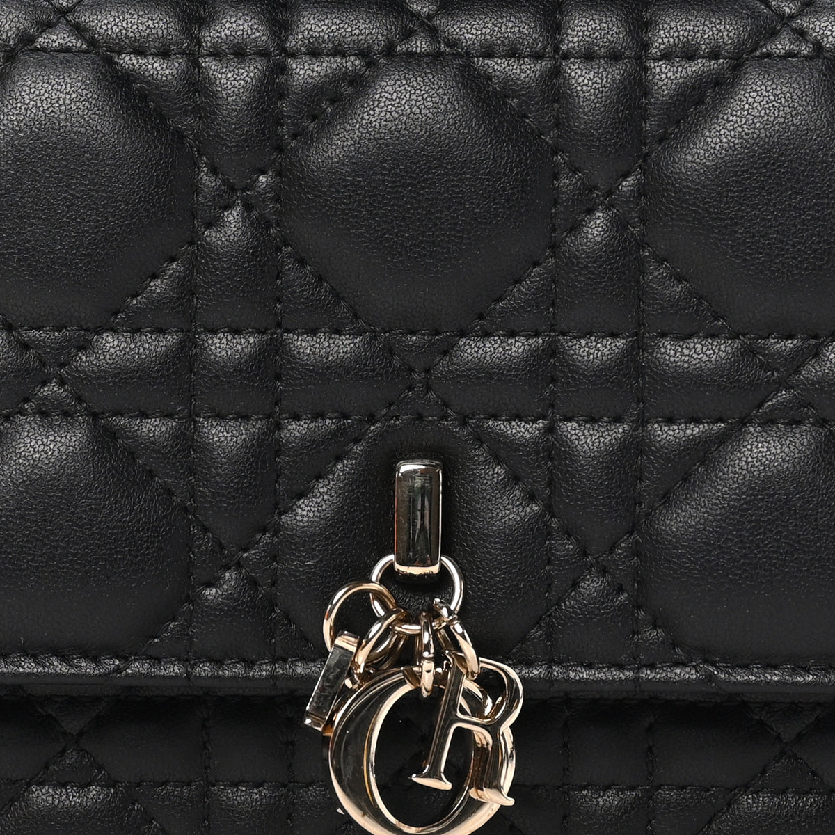 Christian Dior Lambskin Cannage Mini My Dior Bag Black 7 of 10