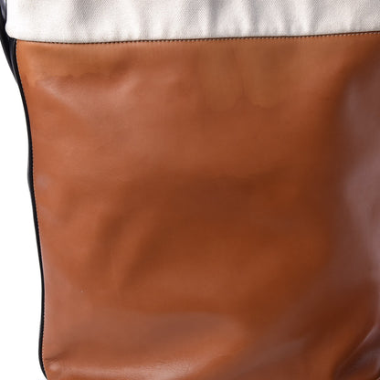 Celine Lambskin Calfskin Band Twisted Cabas Tan 13 of 18