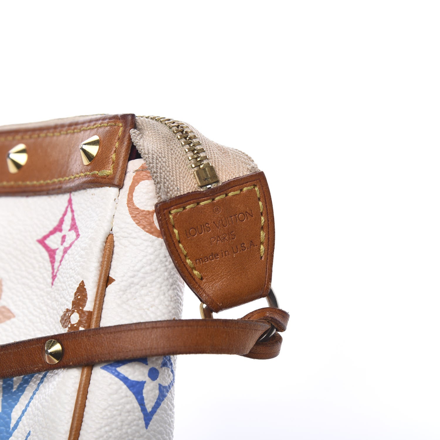 Louis Vuitton Monogram Multicolor Pochette Accessories White 5 of 14