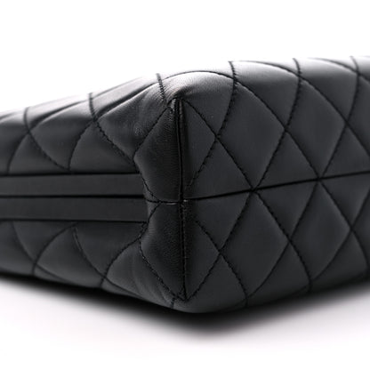 Chanel Lambskin Quilted Kisslock Minaudiere Black 8 of 10