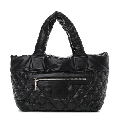 Chanel Nylon Quilted Small Coco Cocoon Tote Black 1 of 10