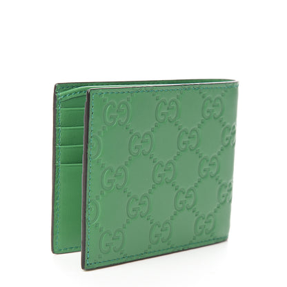 Gucci X MLB Guccissima SF Giants Embroidered Bi-Fold Wallet New Shamrock Deep Orange 2 of 7