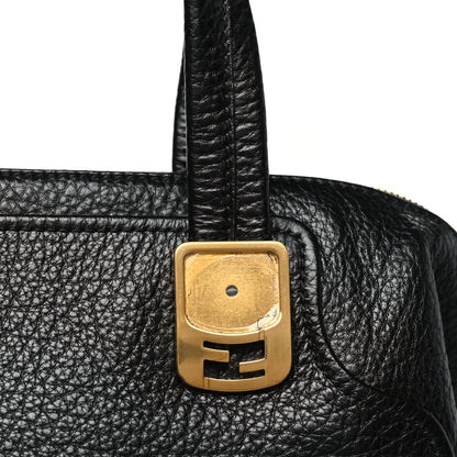 Fendi Pebbled Calfskin Small Chameleon Tote Black 11 of 11