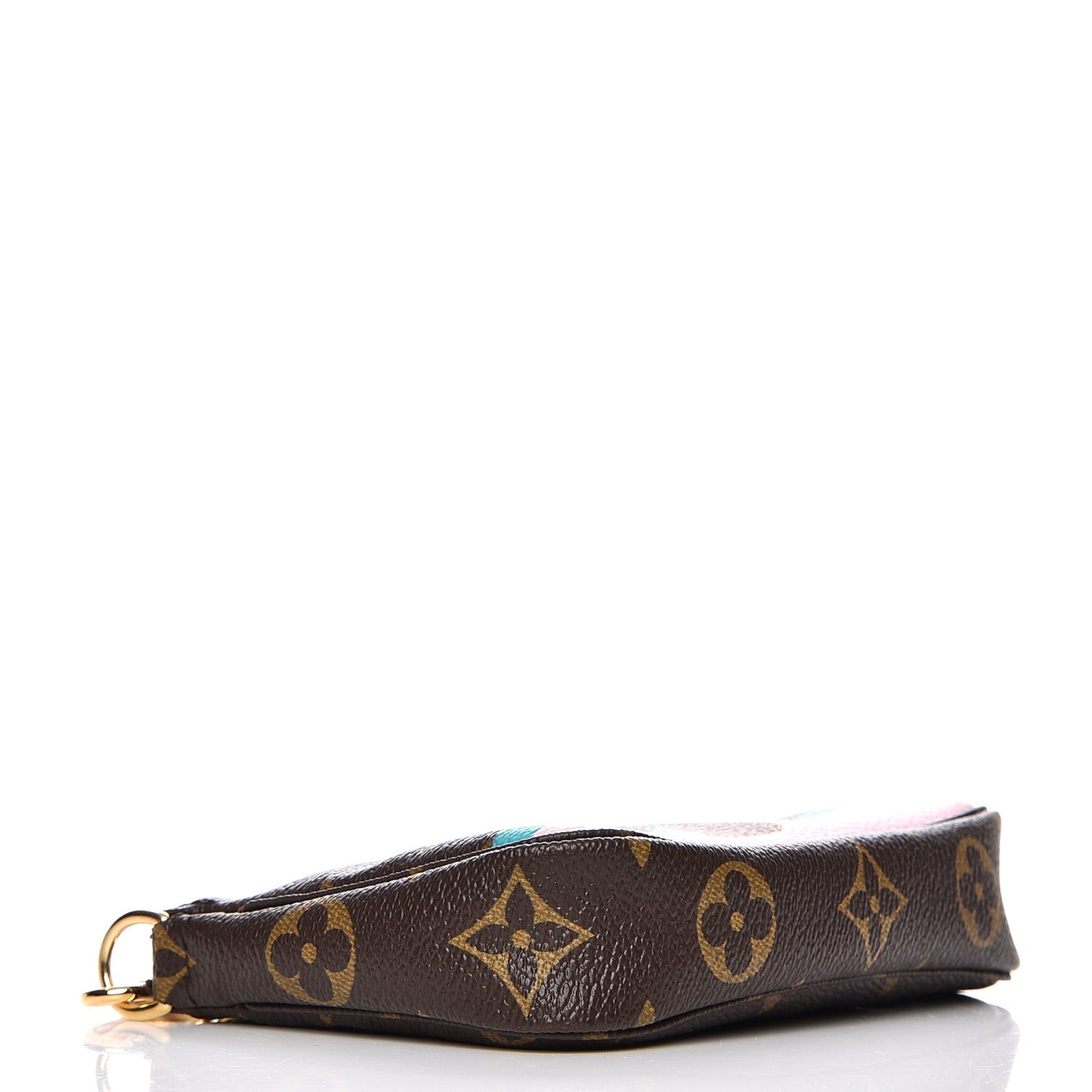Monogram 2016 Christmas Animation Mini Pochette Accessories Rose Ballerine