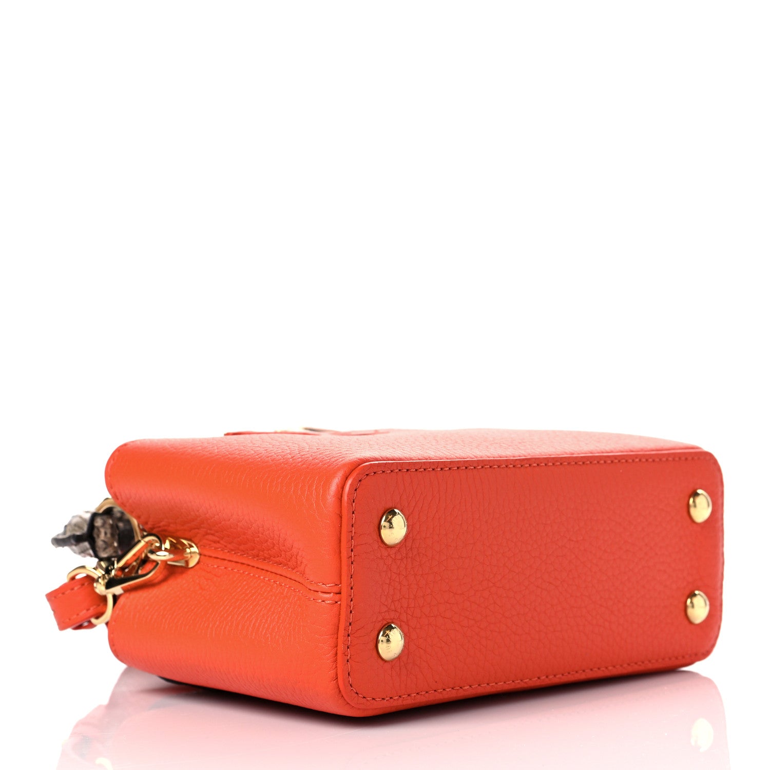 Louis Vuitton Taurillon Python Mini Capucines Cornaline 4 of 9