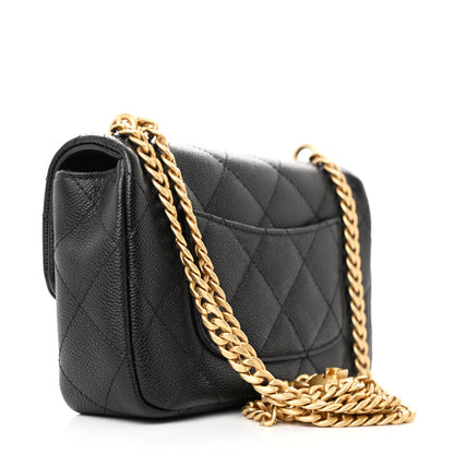 Chanel Caviar Quilted Mini Sweetheart Flap Black 3 of 11