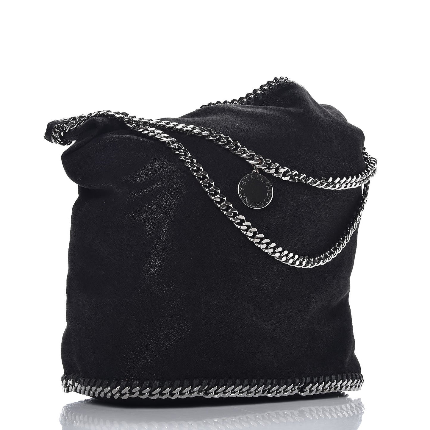 Shaggy Deer Big Falabella Bucket Bag Black