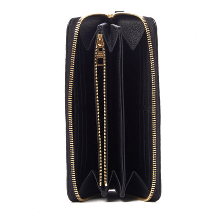 Louis Vuitton Empreinte Monogram Giant Zippy Wallet Black Beige 7 of 8