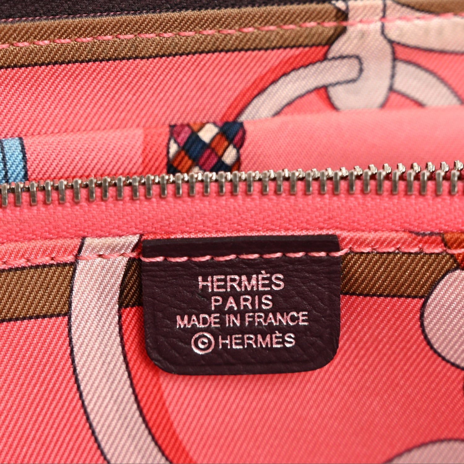 Hermes Epsom Silk'In Wallet Raisin 6 of 11
