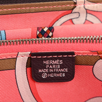 Hermes Epsom Silk'In Wallet Raisin 6 of 11