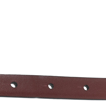 Chanel Calfskin CC Reversible Belt 70 28 Black Burgundy 6 of 8