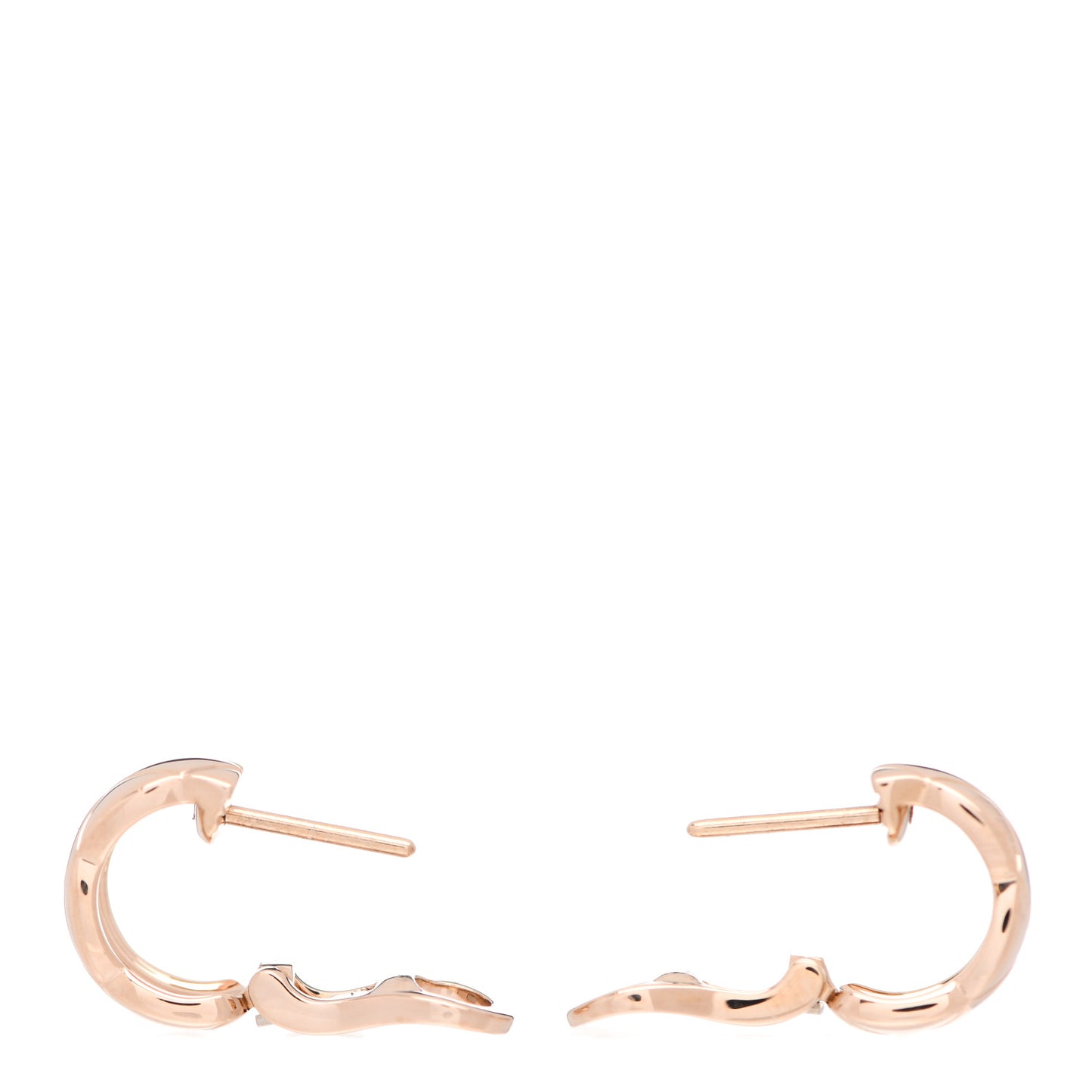 18K Beige Gold Coco Crush Hoop Earrings