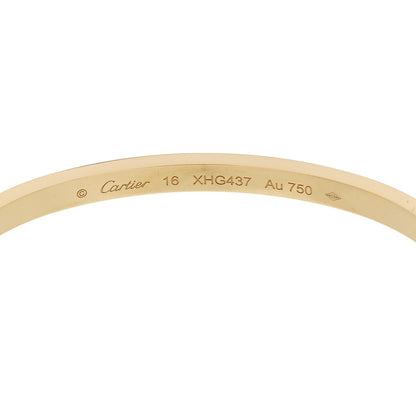 Cartier 18K Yellow Gold Small LOVE Bracelet 16 5 of 6