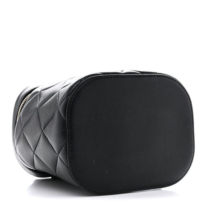 Chanel Lambskin Quilted Trendy Vanity Case Black 4 of 14