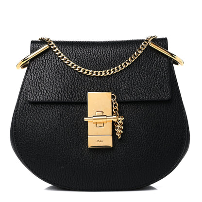 Chloe Grained Lambskin Drew Shoulder Bag Black 1 of 12