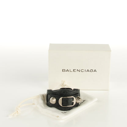 Balenciaga Agneau Arena Giant 12 Silver Hardware Bracelet S Anthracite 6 of 6