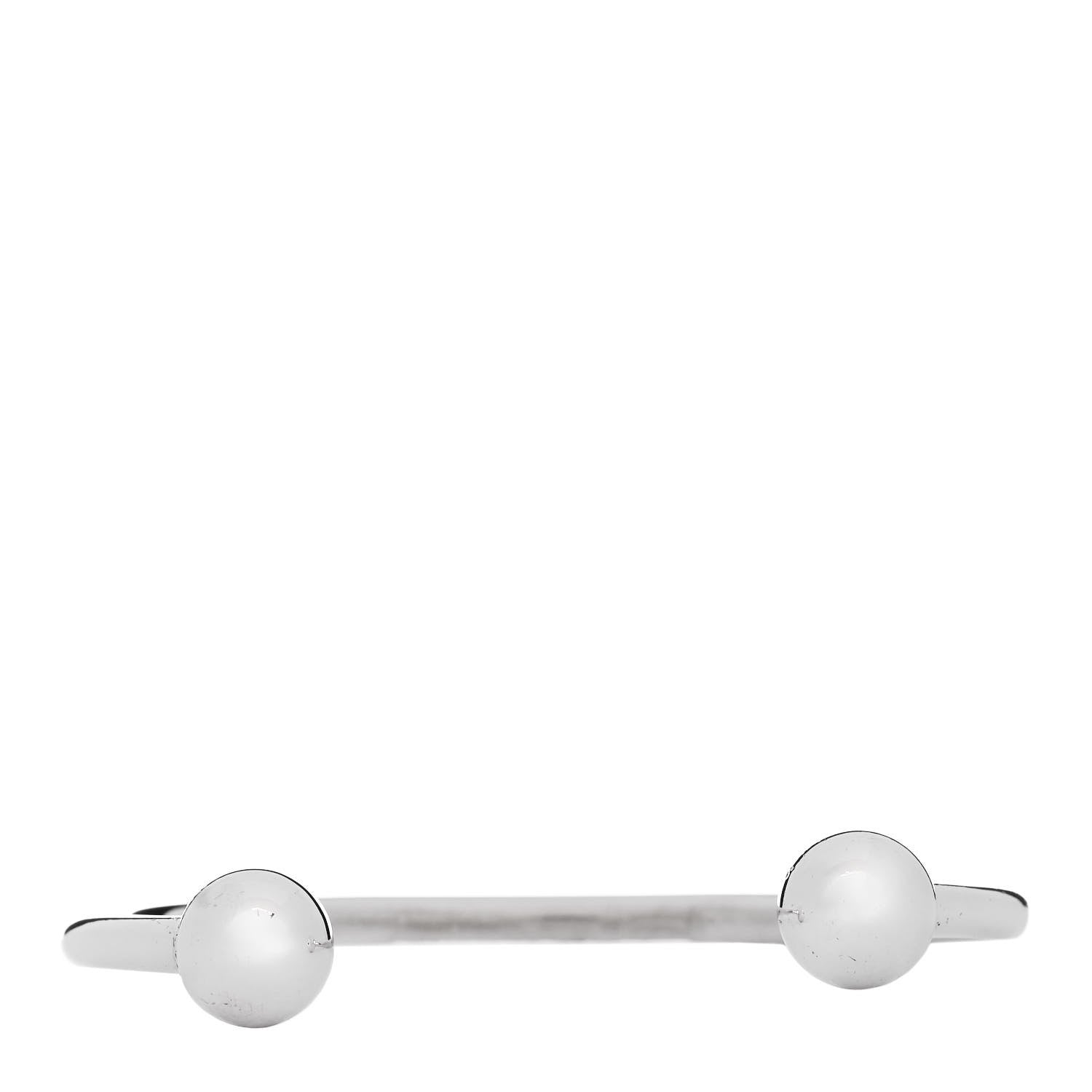 Tiffany Sterling Silver HardWear Ball Wire Bracelet 1 of 4