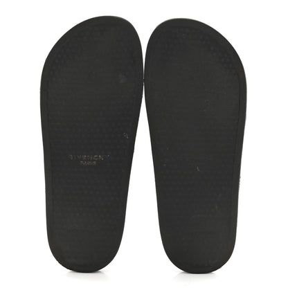 Givenchy Rubber Logo Pool Slide Sandals 40 Black 6 of 10