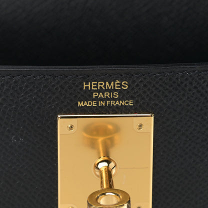 Hermes Epsom Kelly Sellier 28 Black 7 of 15