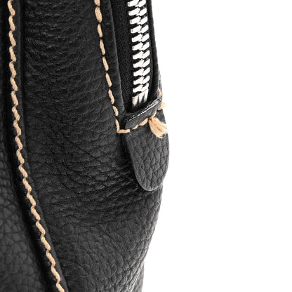 Chanel Grained Calfskin Tassel Hobo Black 10 of 12