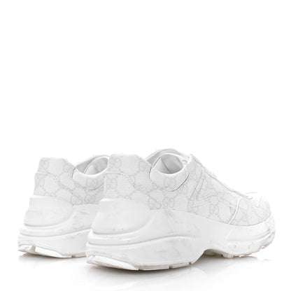 Gucci GG Supreme Monogram Womens Rhyton Sneakers 38 White 5 of 9