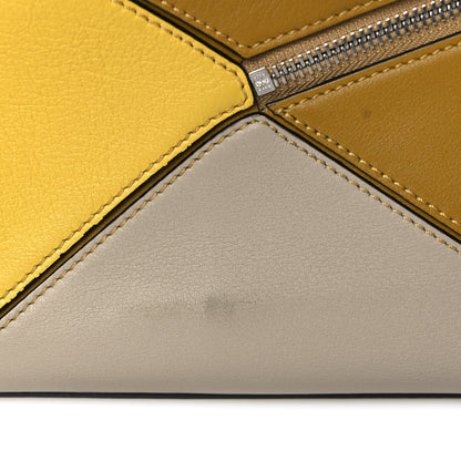 Loewe Grained Calfskin Small Puzzle Bag Ocre Yellow 9 of 9