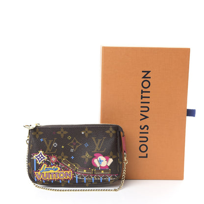 Louis Vuitton Monogram 2020 Christmas Animation Roller Coaster Mini Pochette Accessories Pivoine 7 of 7