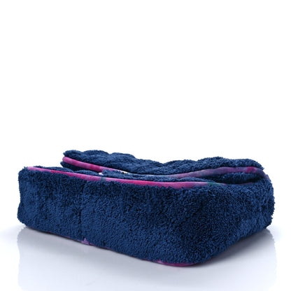 Chanel Mixed Fibers Quilted Large Flap Bag Navy Blue 7 of 7