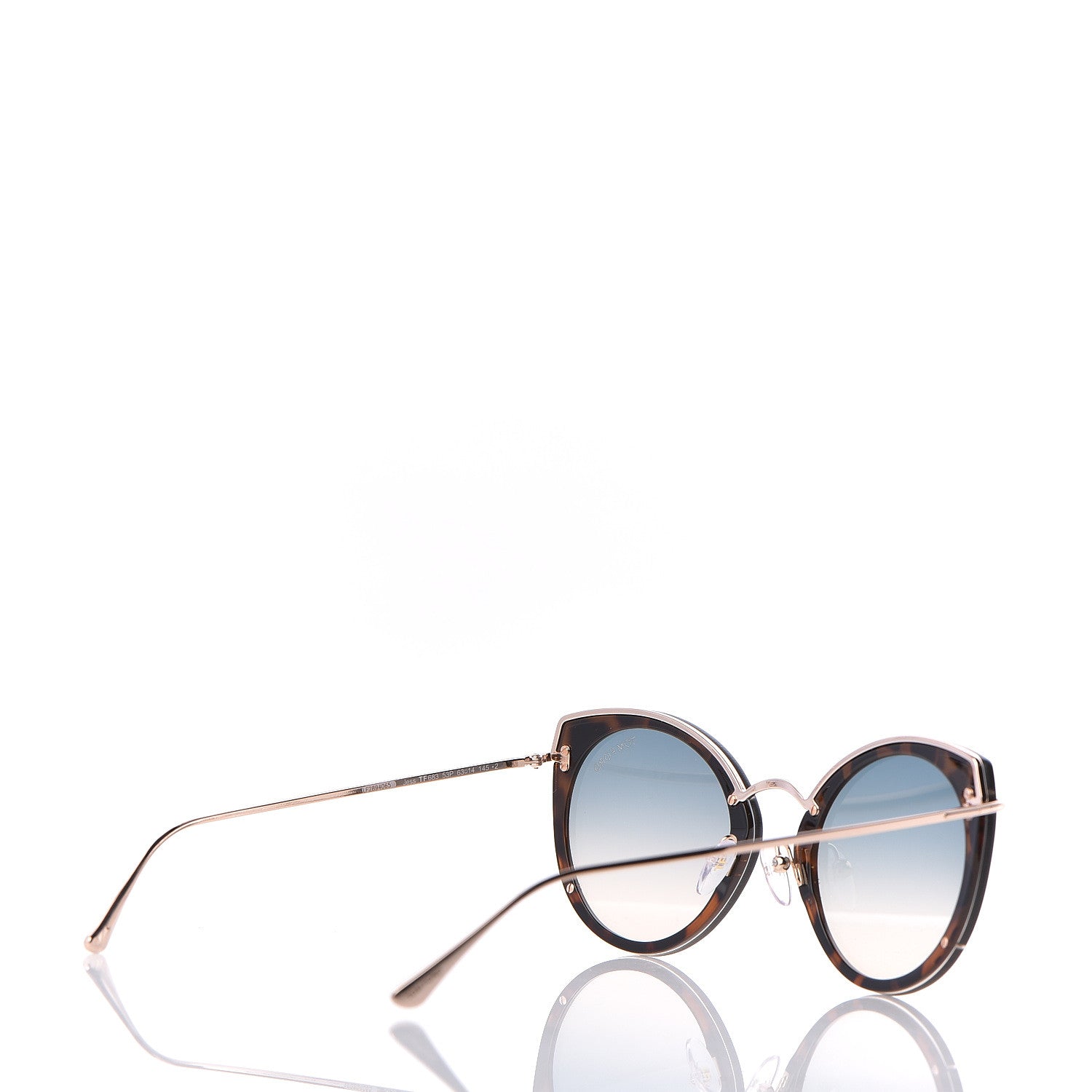 Tom Ford Jess Cat Eye Sunglasses TF683 Black 4 of 6