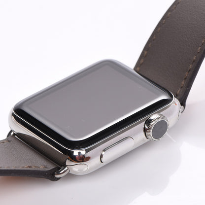 Hermes Swift 38mm Apple Watch Double Tour Etain 4 of 8