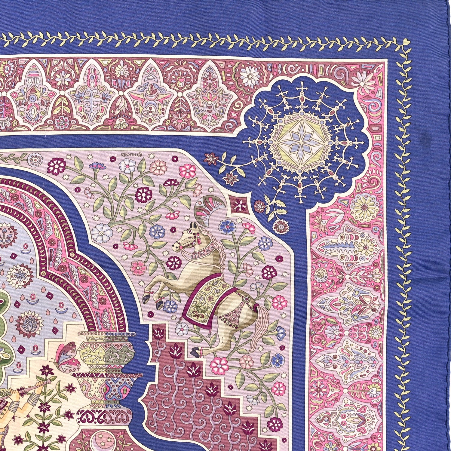 Hermes Silk Aux Portes Du Palais Scarf 90 3 of 3