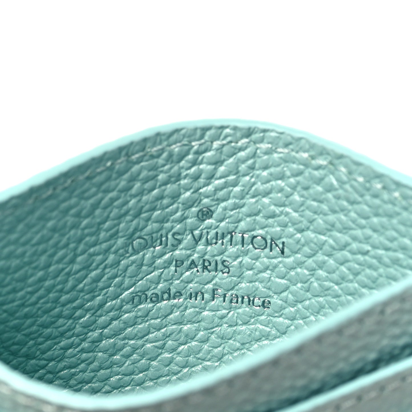 Empreinte Monogram LV Charms Card Holder Pearly Lagoon Turquoise
